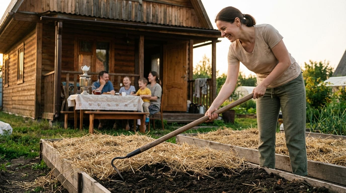 Легкий труд в саду
